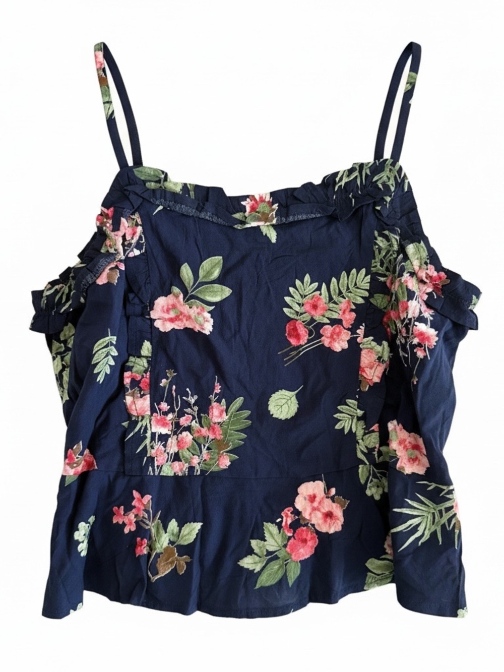 Ganji Navy Floral Cami Top